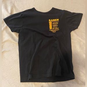 AS Cotton black Ramen casual short sleeve T-Shirt